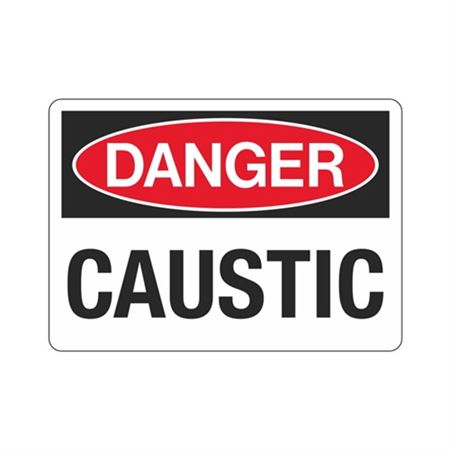 Danger Caustic Sign